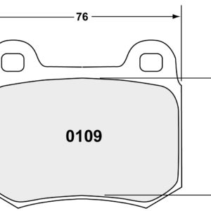 PFC - PASTIGLIE FRENI - 109 Z-RATED BRAKE PAD SET