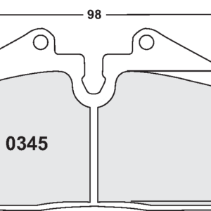 PFC - PASTIGLIE FRENI - 345 Z-RATED BRAKE PAD SET