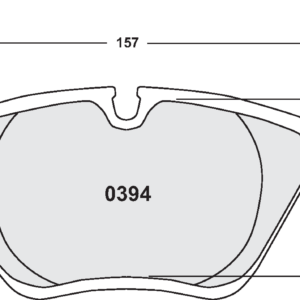 PFC - PASTIGLIE FRENI - 394 Z-RATED BRAKE PAD SET