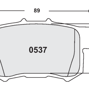 PFC - PASTIGLIE FRENI - 537 CARBON METALLIC BRAKE PAD SET