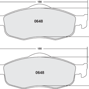 PFC - PASTIGLIE FRENI - 648 CARBON METALLIC BRAKE PAD SET