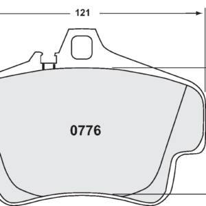 PFC - PASTIGLIE FRENI - 776 Z-RATED BRAKE PAD SET 38 CMPD