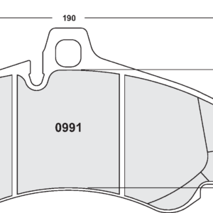 PFC - PASTIGLIE FRENI - 991 RACE PAD SET - 08 CMPD 17 MM