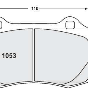 PFC - PASTIGLIE FRENI - 1053 Z-RATED BRAKE PAD SET