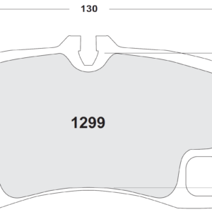 PFC - PASTIGLIE FRENI - 1299 RACE PAD SET - 08 CMPD 18 MM