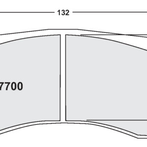 PFC - PASTIGLIE FRENI - 7700 RACE PAD SET - 05 CMPD 20 MM