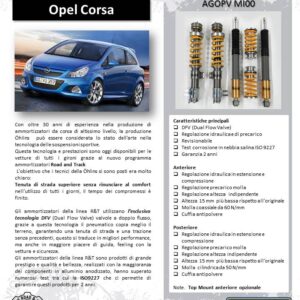 AMM.OHLINS CORSA 1.4 TURBO 16v - Set completo R&T Ohlins-Andreani